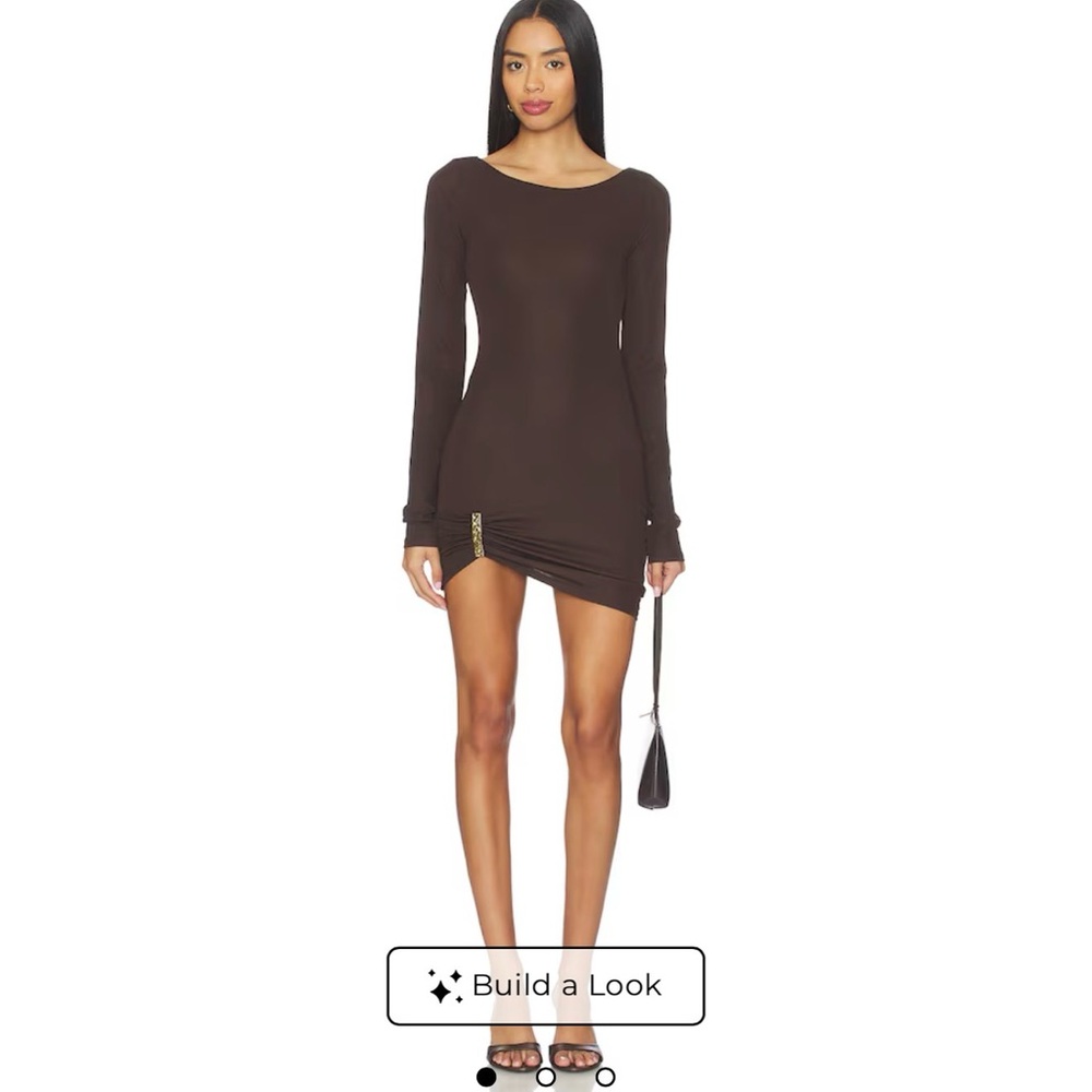 Lovers + Friends Brown Long Sleeve Dress